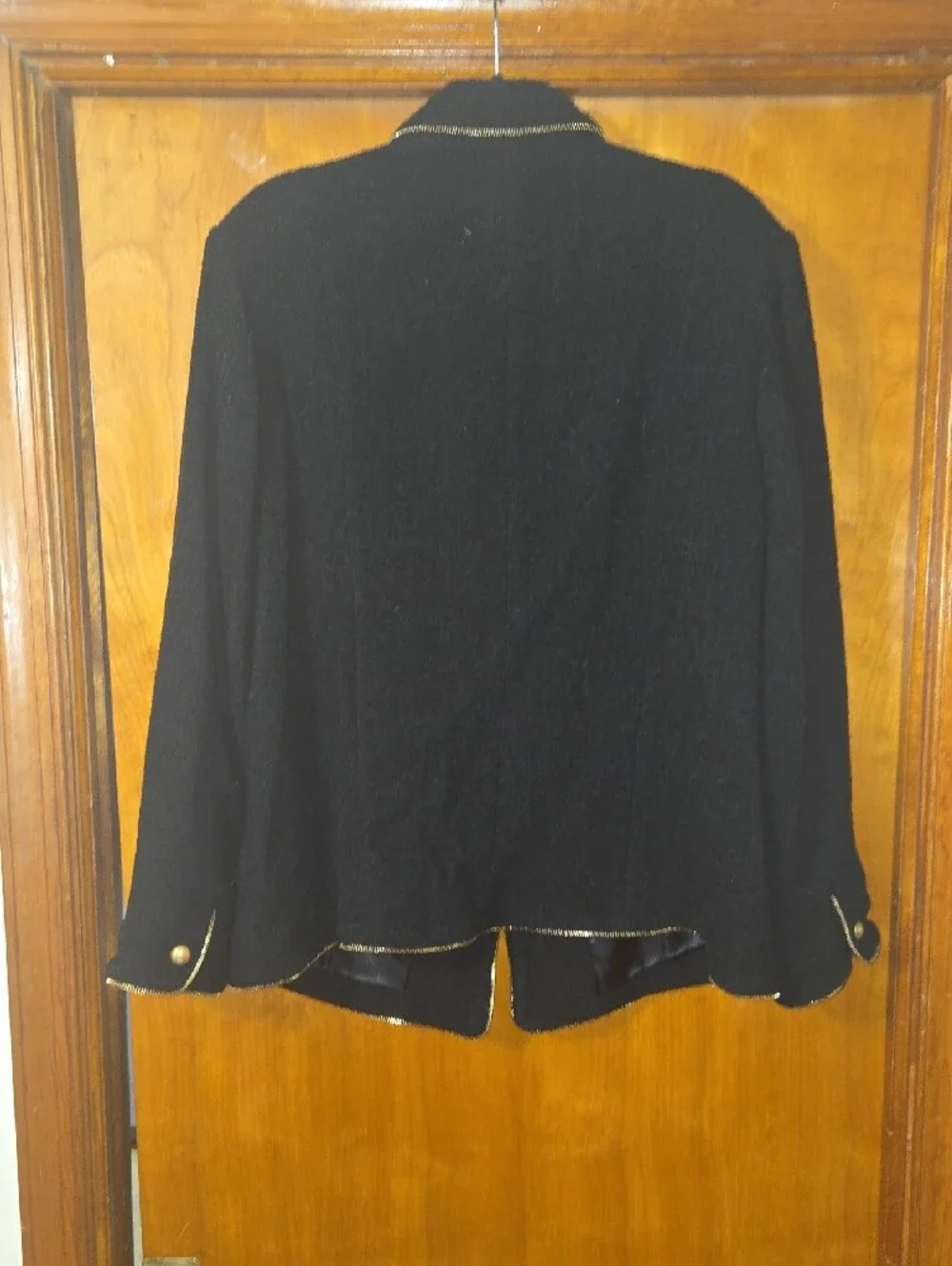 Linea by Louis Dell'Olio     Black Jacket with Gold Trim